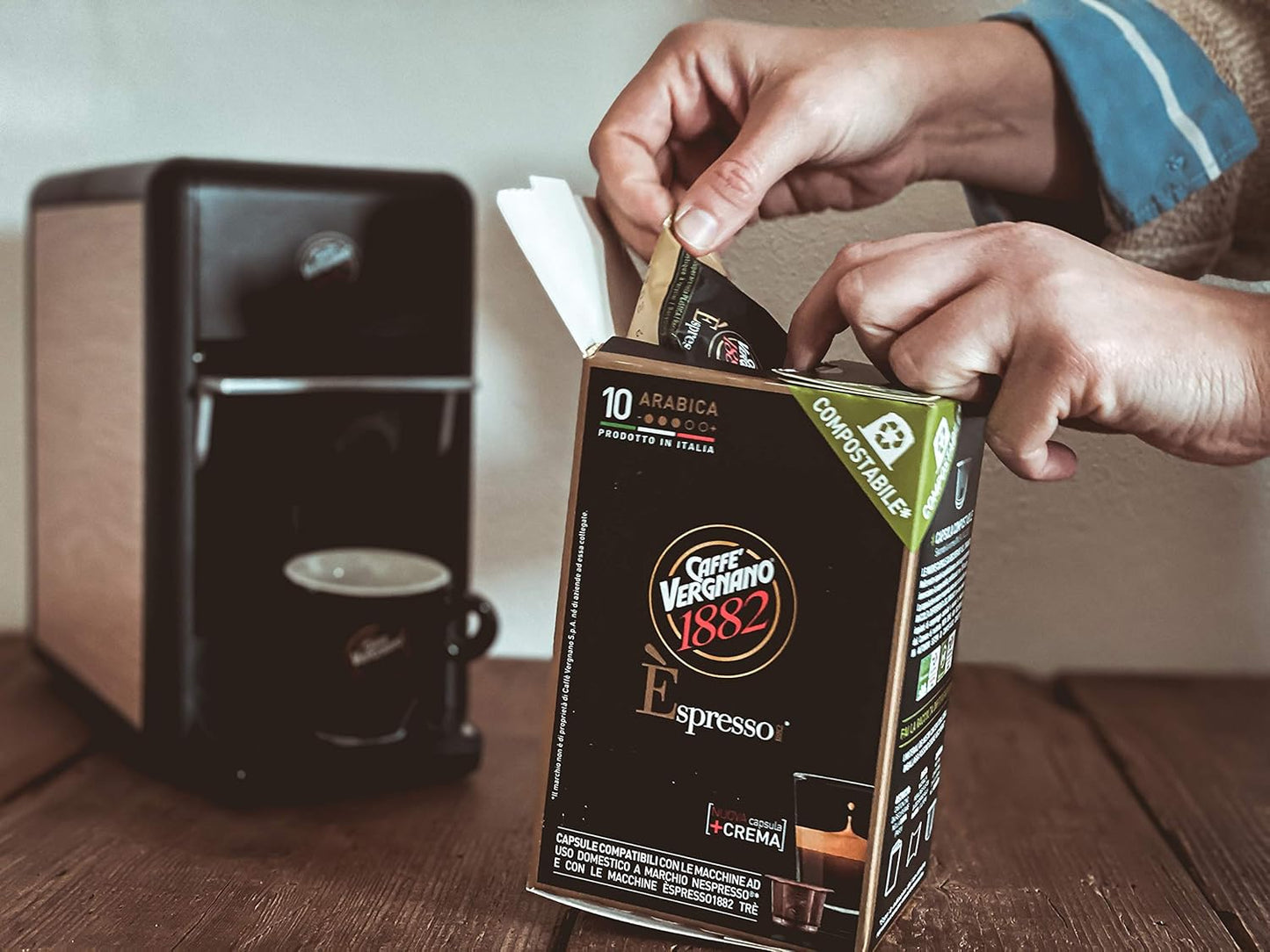 60 Caffe Vergnano 1882 Arabica Nespresso Compatible Capsules