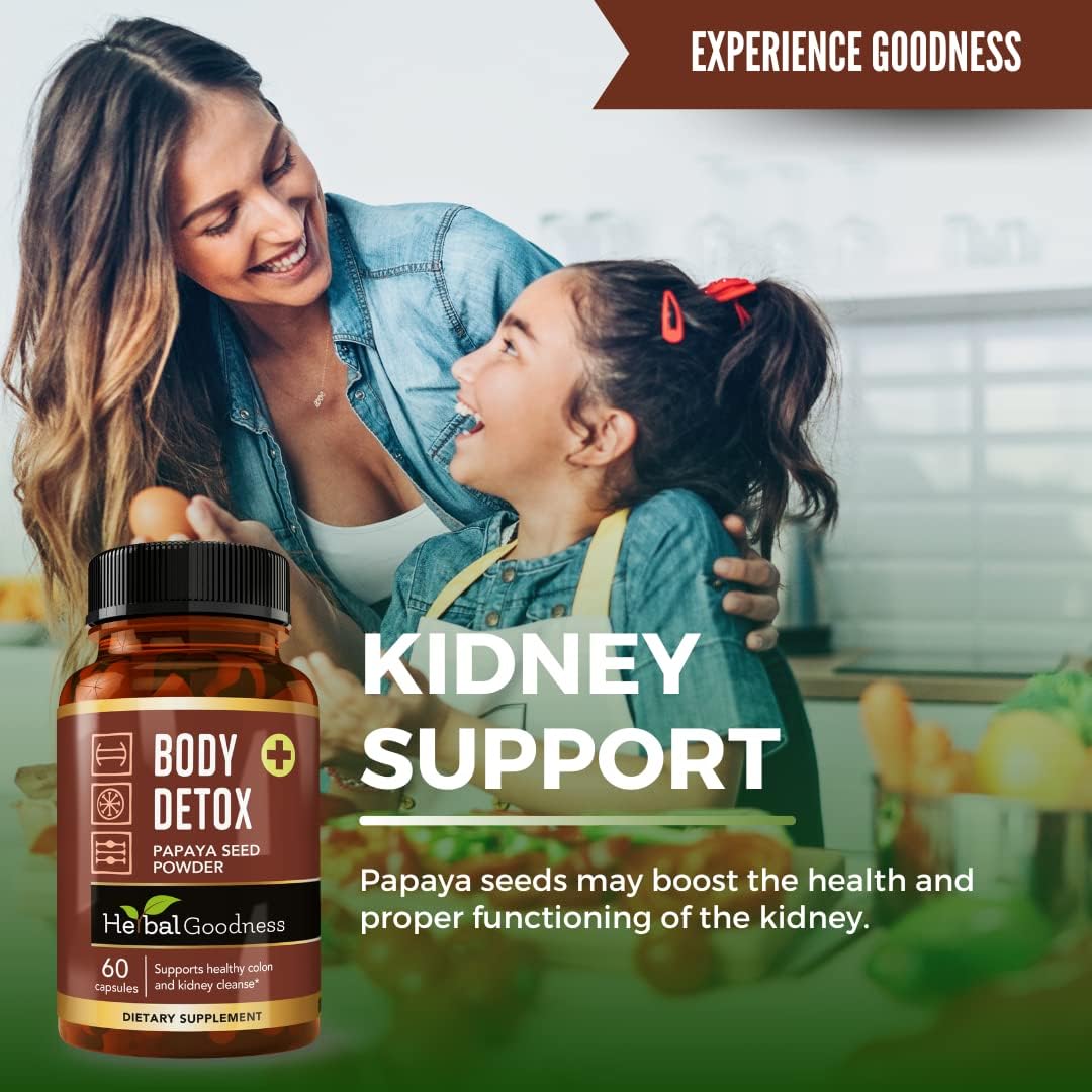 60 Capsules Herbal Body Detox Cleanse for Women and Men - Colon Broom for Belly Reset - Supports Gut Health - USA Made