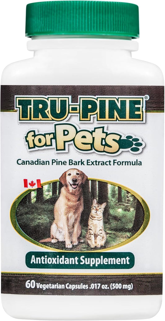 60 Capsules of Essiac International Tru-Pine Pet Supplement