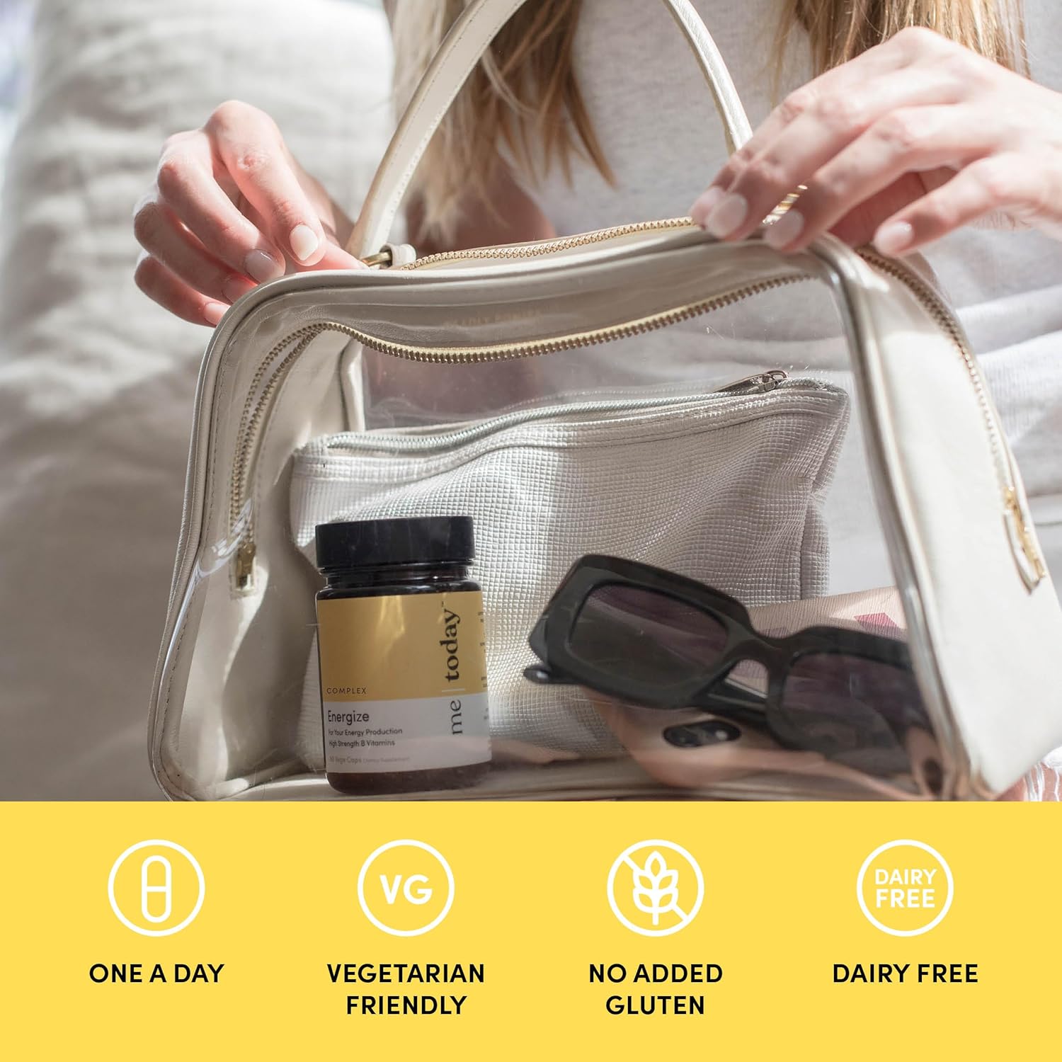 60 Capsules of High Strength B Vitamins, Vitamin C, Ashwagandha, and Zinc - Vegan Energy Supplement