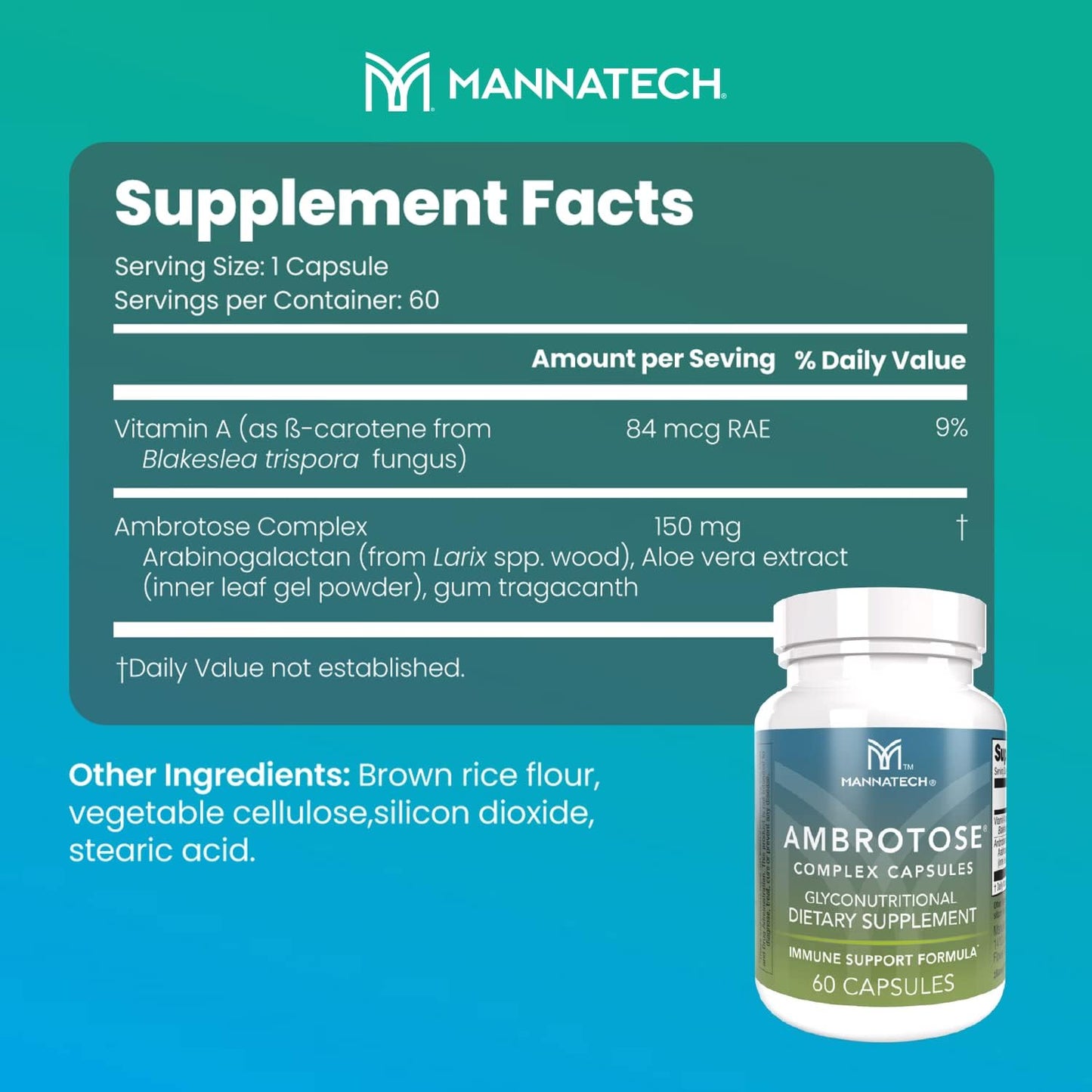 60 Capsules of Mannatech® Ambrotose® Complex - Boost Your Health Today