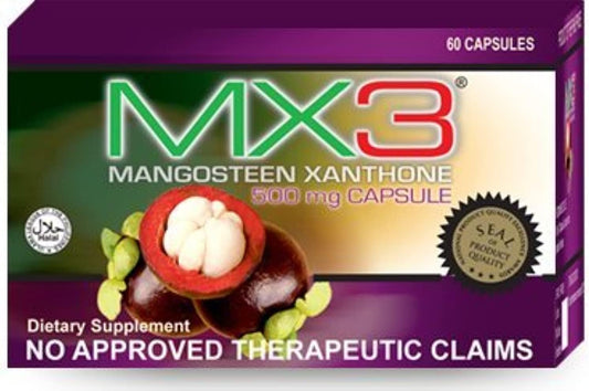 60 Capsules of MX3 Mangosteen Capsules for Improved Health and Wellness