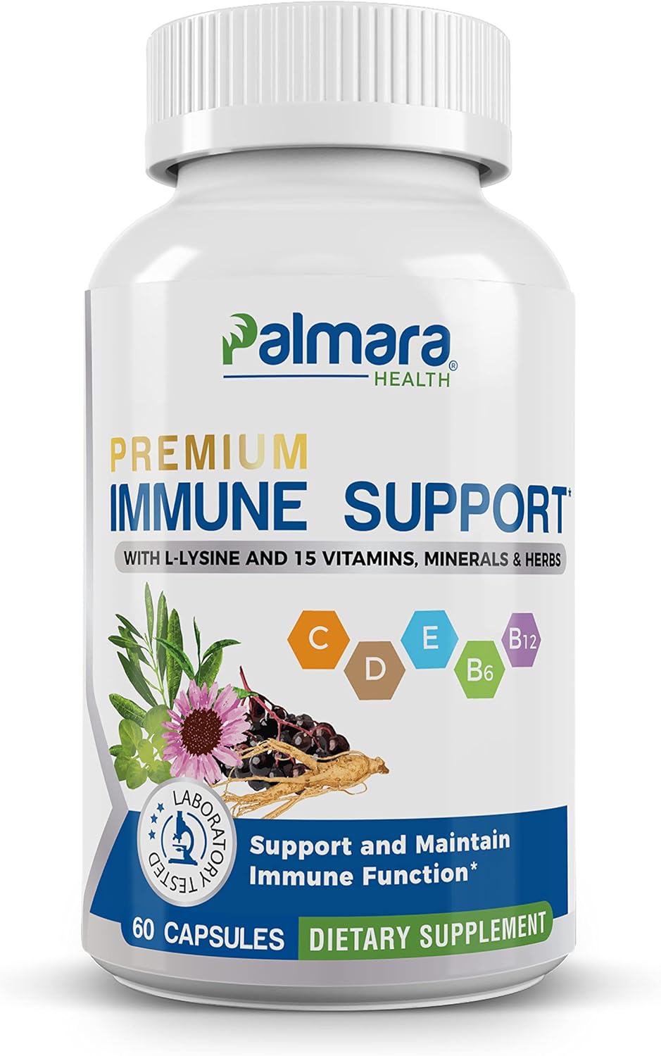 60 Capsules of Palmara Health Premium Immune Support Formula