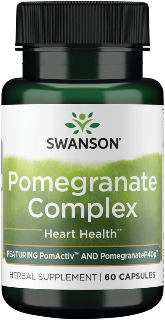 60 Capsules Swanson Pomegranate Complex with Punicoside for Antioxidant Support