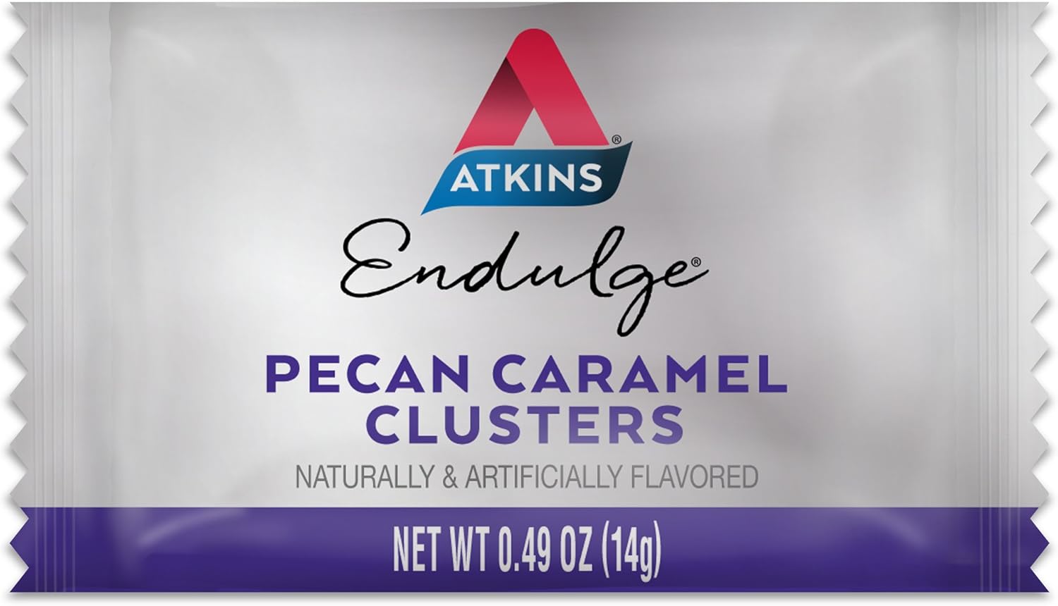 60 Count Atkins Pecan Caramel Clusters & 5 Count Chocolate Caramel Mousse Bars - Delicious Low Sugar Dessert Bundle