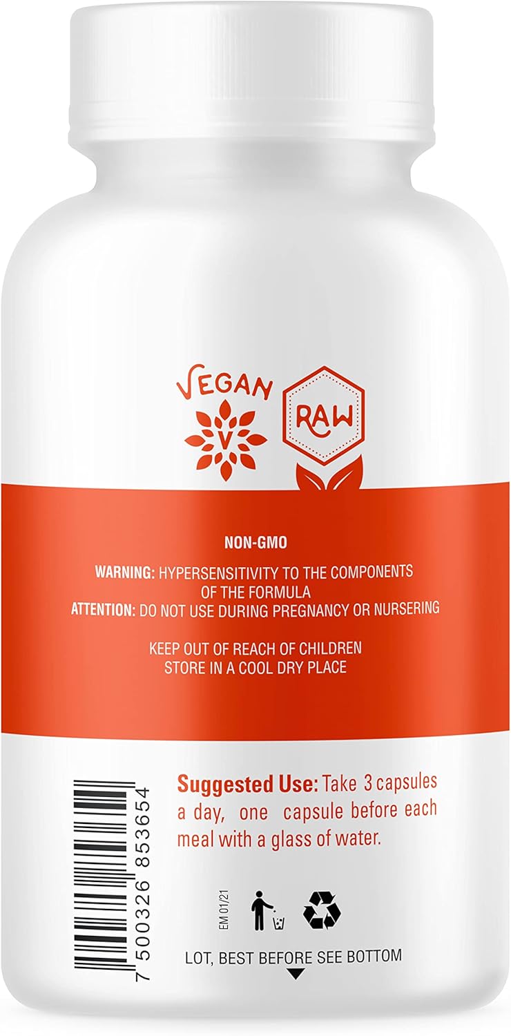 60 Count Certified USDA Organic Moringa Capsules for Energy, Immune Support, Nutrient Absorption | Non-GMO, Vegan Superfood