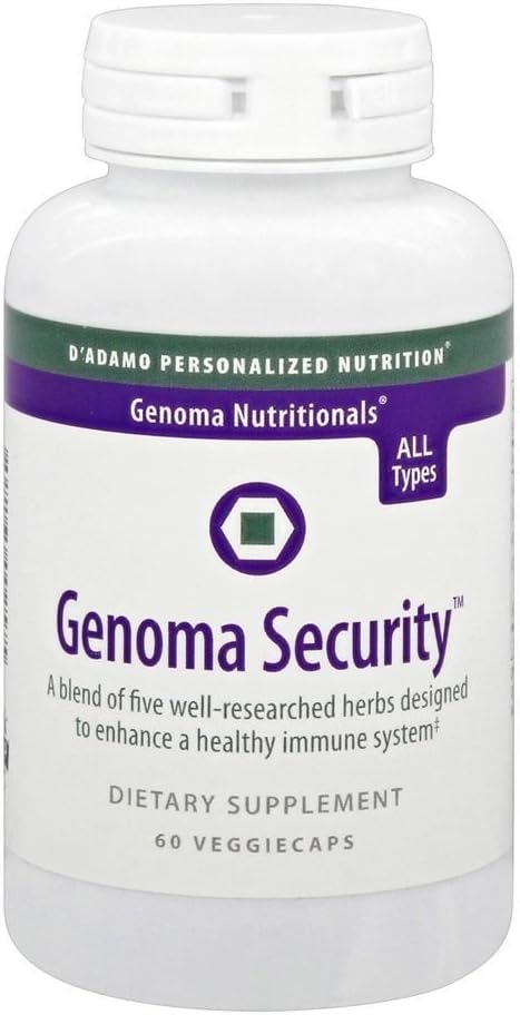 60 Count D'Adamo Personalized Nutrition Genoma Security Dietary Supplements