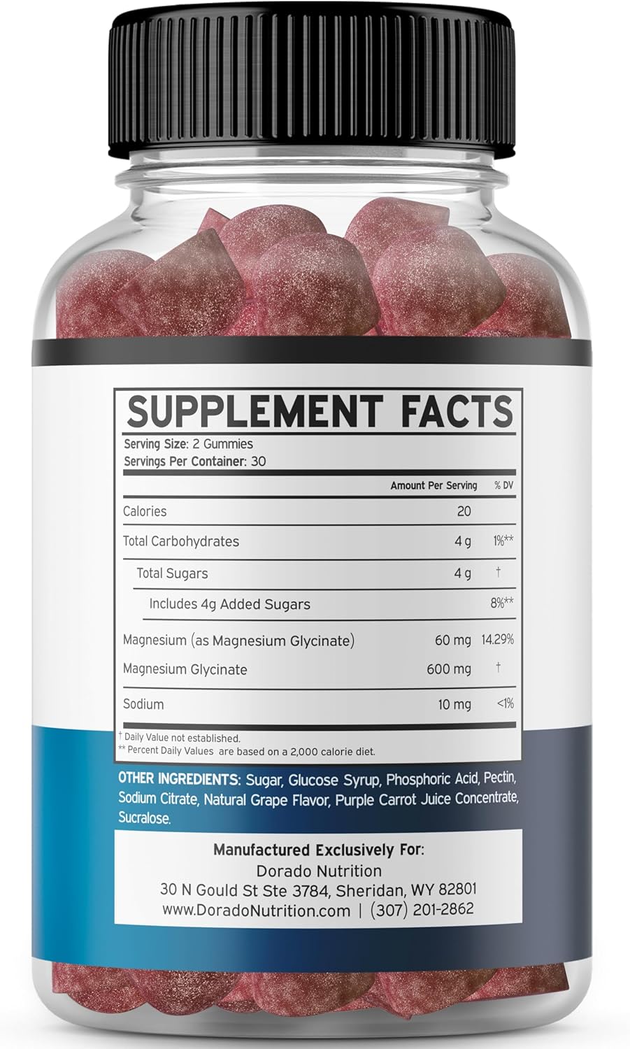 60-Count Dorado Nutrition Sugar-Free Saffron Gummies & Magnesium Glycinate Gummies - Advanced Formula with 5-in-1 Benefits and 600mg Supplement Strength