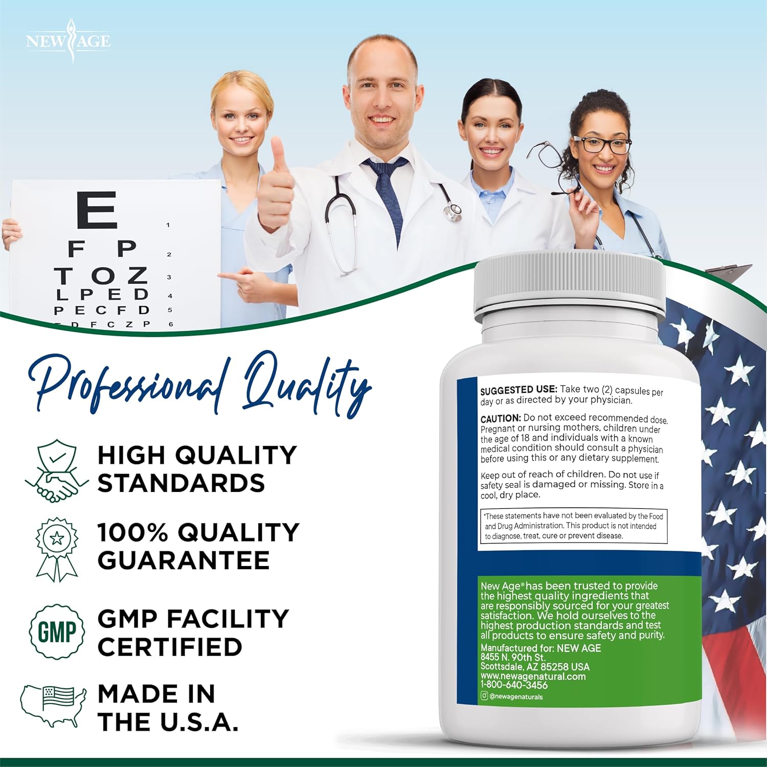 60 Count Eye Vitamins with Lutein, Zeaxanthin, Bilberry, Astaxanthin - Vision Supplement for Eye Health