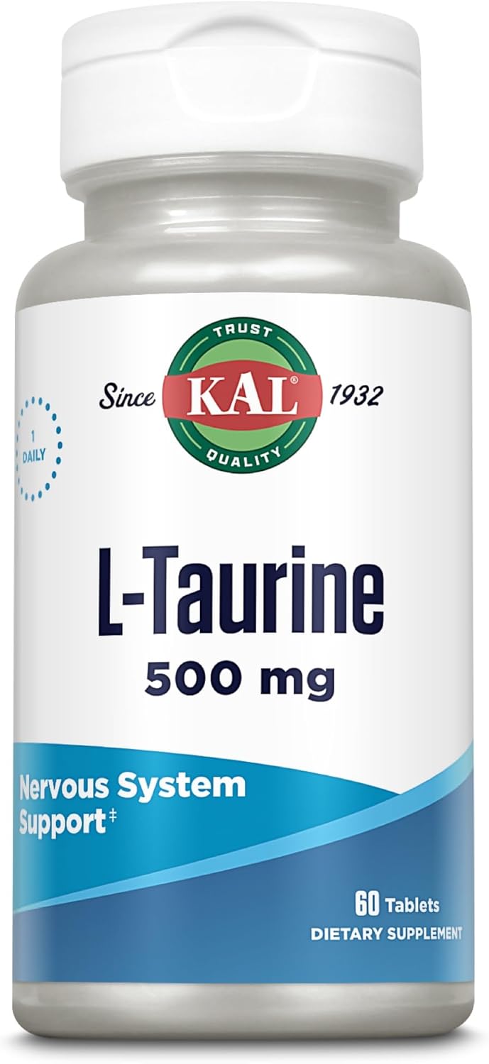 60 Count Kal L-Taurine Tablets - 500 Mg