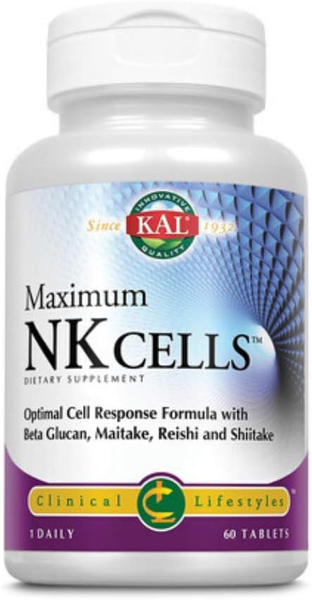 60 Count KAL Maximum Nk Cells Tablets for Immune Support