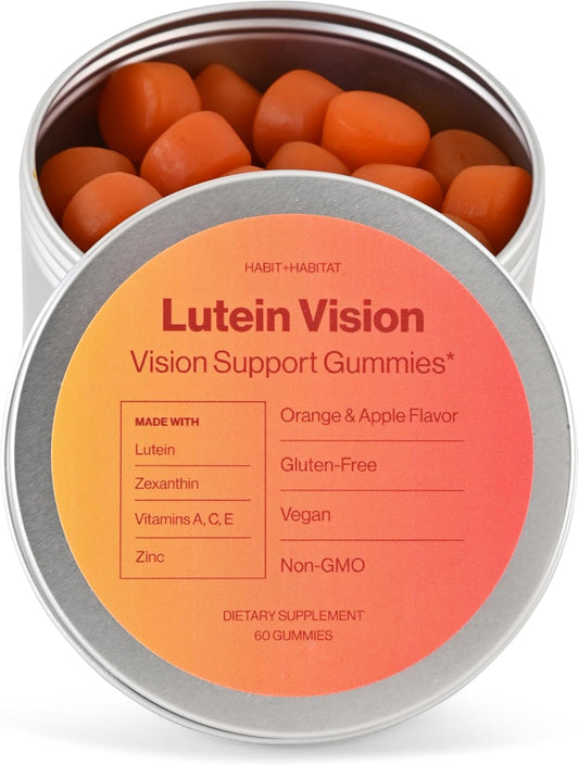 60-Count Lutein and Marigold Flower Vision Support Gummies for Healthy Eyes