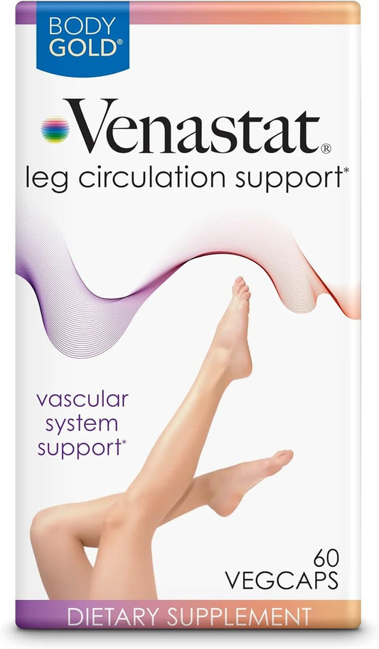 60 Count SUPTMAX Venastat Capsules for Healthy Leg Veins - Natural Vein Support