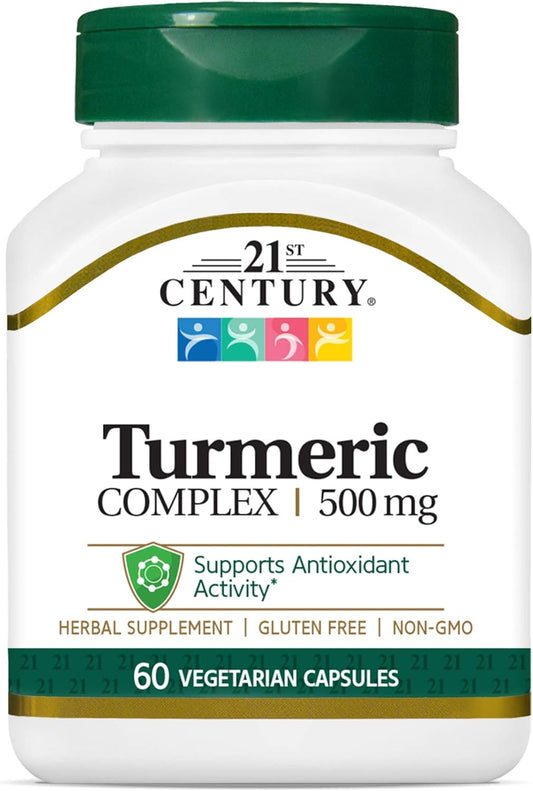 60 Count Turmeric Complex Vegetarian Capsules for Modern Wellness