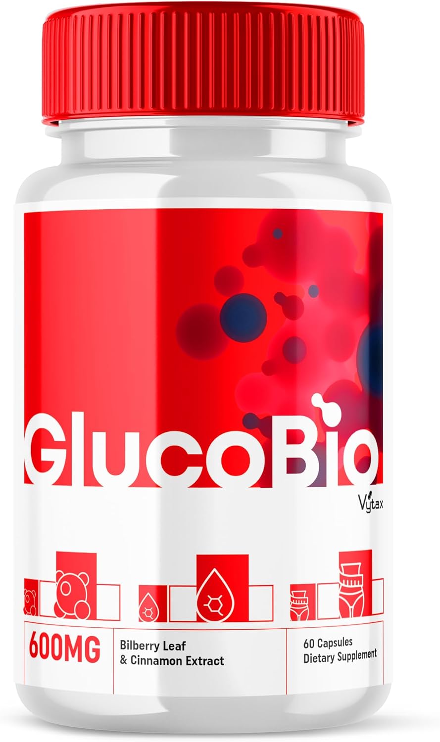 60 Count Vytax Glucobio Capsules - Natural Gluco Bio Support Formula for Managing Glucovio Pressure - Extra Strength Supplement with Advanced Formula - Non GMO - Customer Reviews