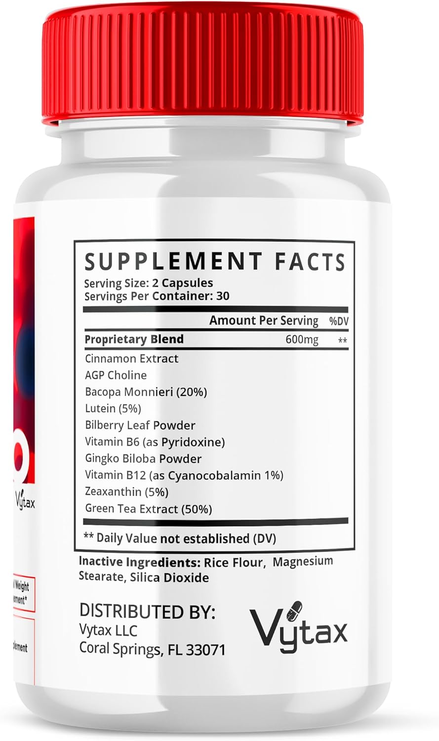 60 Count Vytax Glucobio Capsules - Natural Gluco Bio Support Formula for Managing Glucovio Pressure - Extra Strength Supplement with Advanced Formula - Non GMO - Customer Reviews