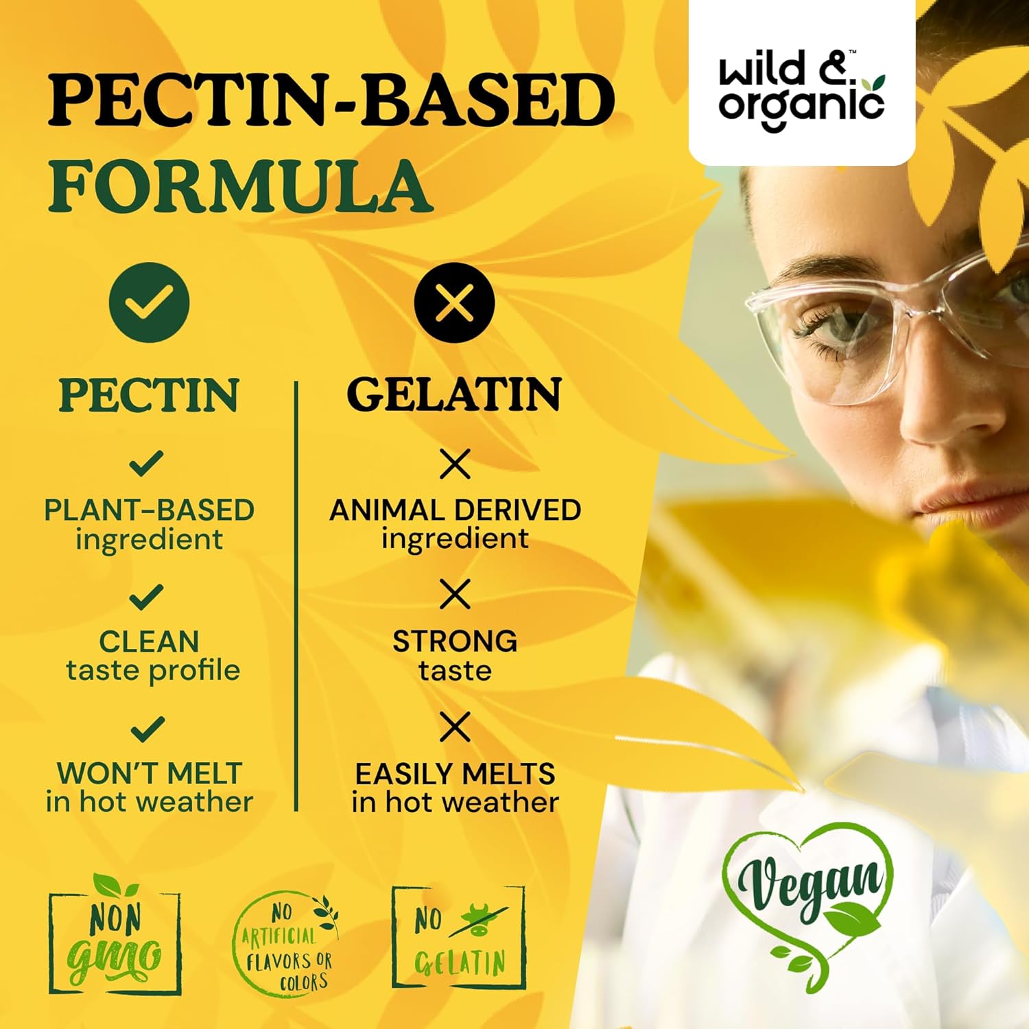 60 Count Wild and Organic Mullein Gummies for Lung Detoxification