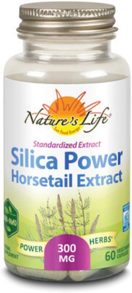 60 Count ZAND Nature's Life Silica-Powder Capsules for Healthy Skin, Hair, and Nails