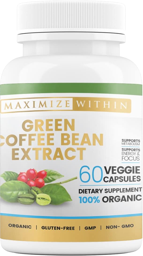 60 ct Green Coffee Bean Extract Capsules for Maximum Results