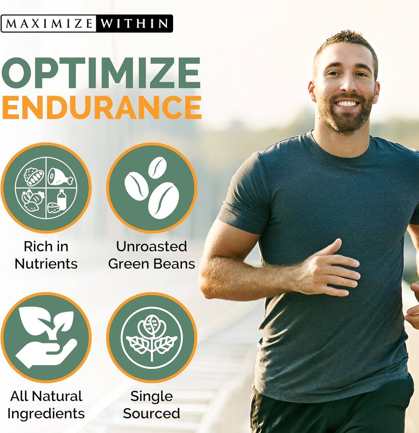 60 ct Green Coffee Bean Extract Capsules for Maximum Results