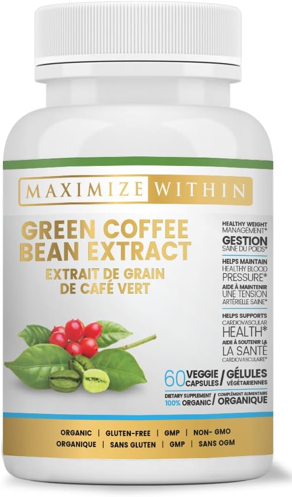 60 ct Green Coffee Bean Extract Capsules for Maximum Results
