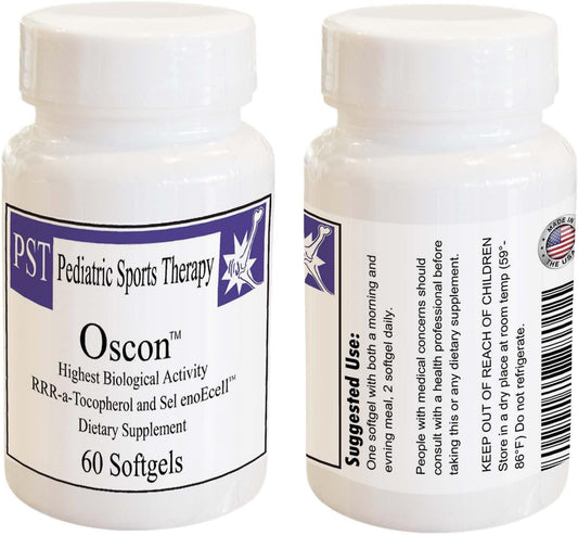 60 ct Oscon Nutraceutical Supplement with RRR-a-tocopherol and Selenium