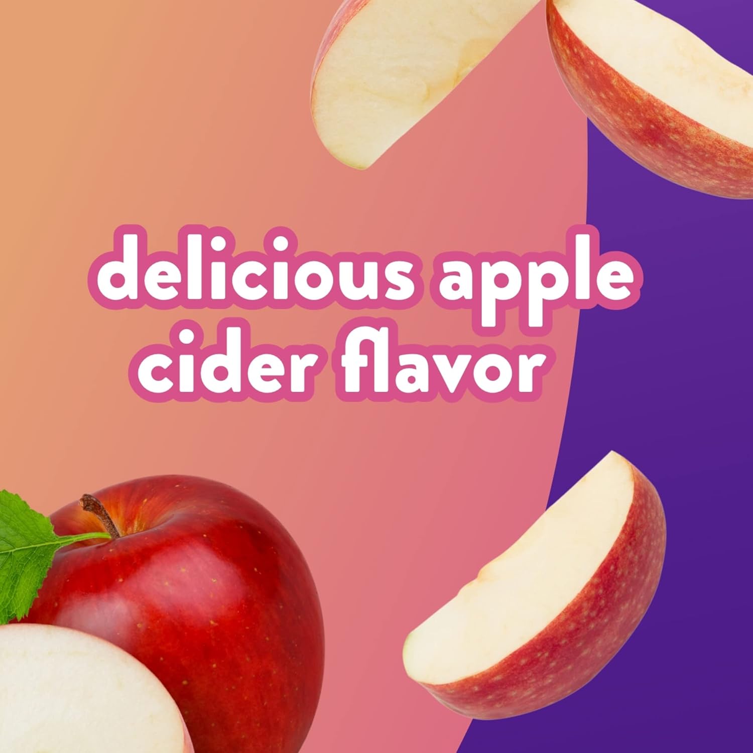 60 ct vitafusion Apple Cider Vinegar Gummies with B Vitamins, 500mg per serving, Natural Apple Flavor - America's Top Gummy Brand