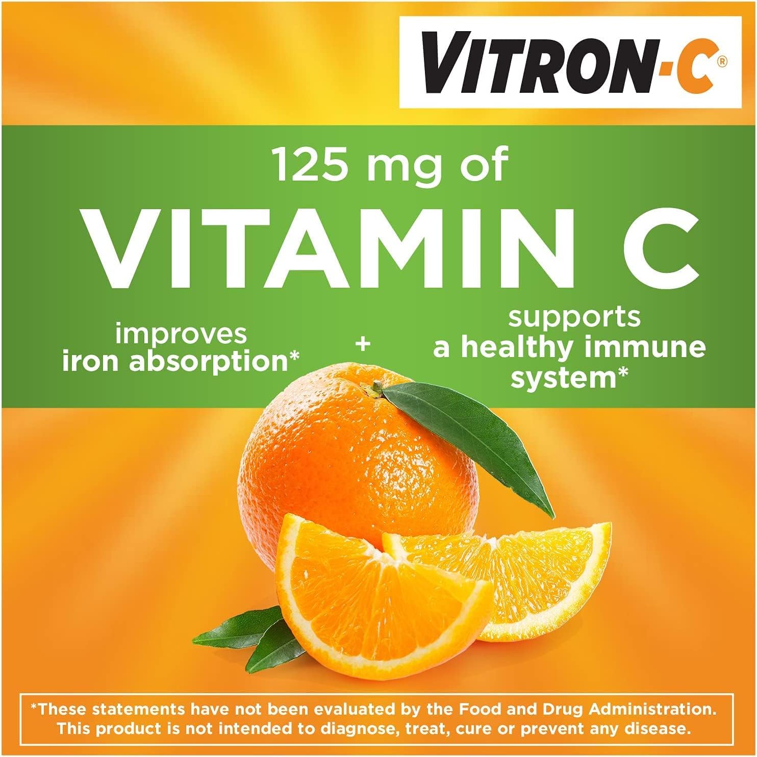 60 ct Vitron-C Iron Supplement with Vitamin C Coated Tablets - 4 Pack