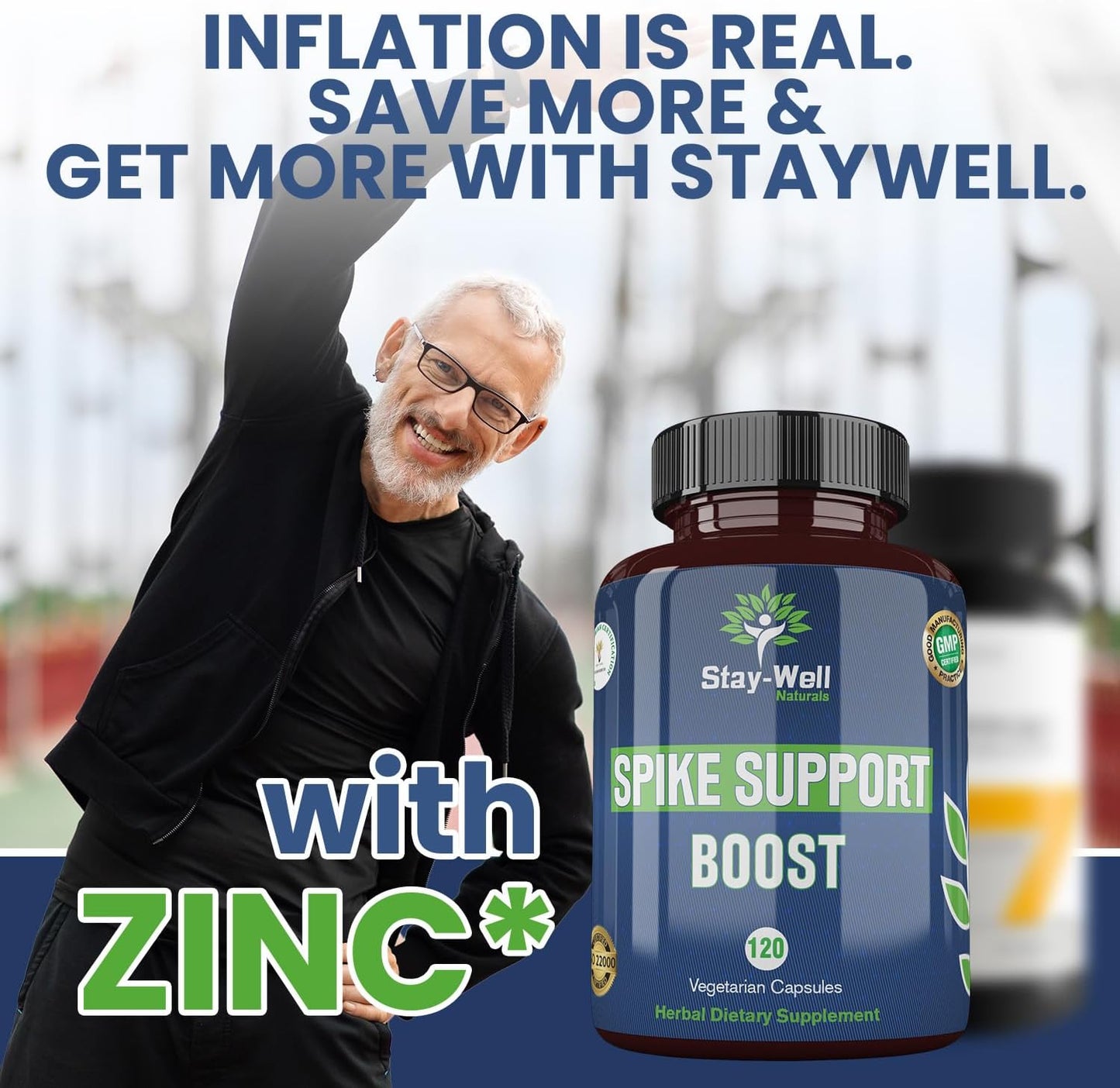 60 Day Supply Immunity Booster Supplement with Nattokinase, Bromelain, and Curcumin - All-Natural Spike Support and Immune System Boost