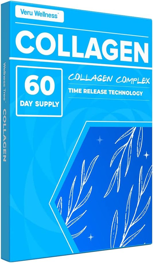 60-Day Veru Wellness Collagen Booster Patch for Skin, Joints, Hair, and Nails - Easy Application - Supports Overall Wellness