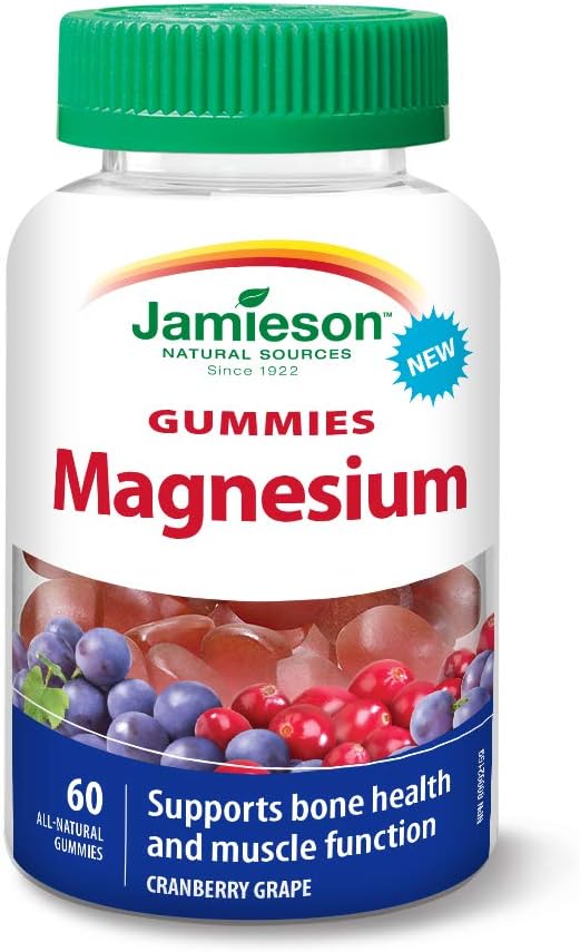 60 Jamieson Magnesium Gummies: Convenient Magnesium Supplement for Daily Intake