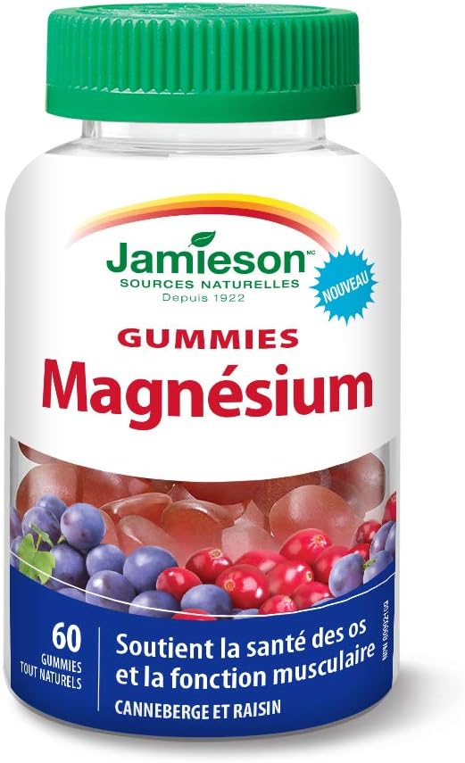 60 Jamieson Magnesium Gummies: Convenient Magnesium Supplement for Daily Intake