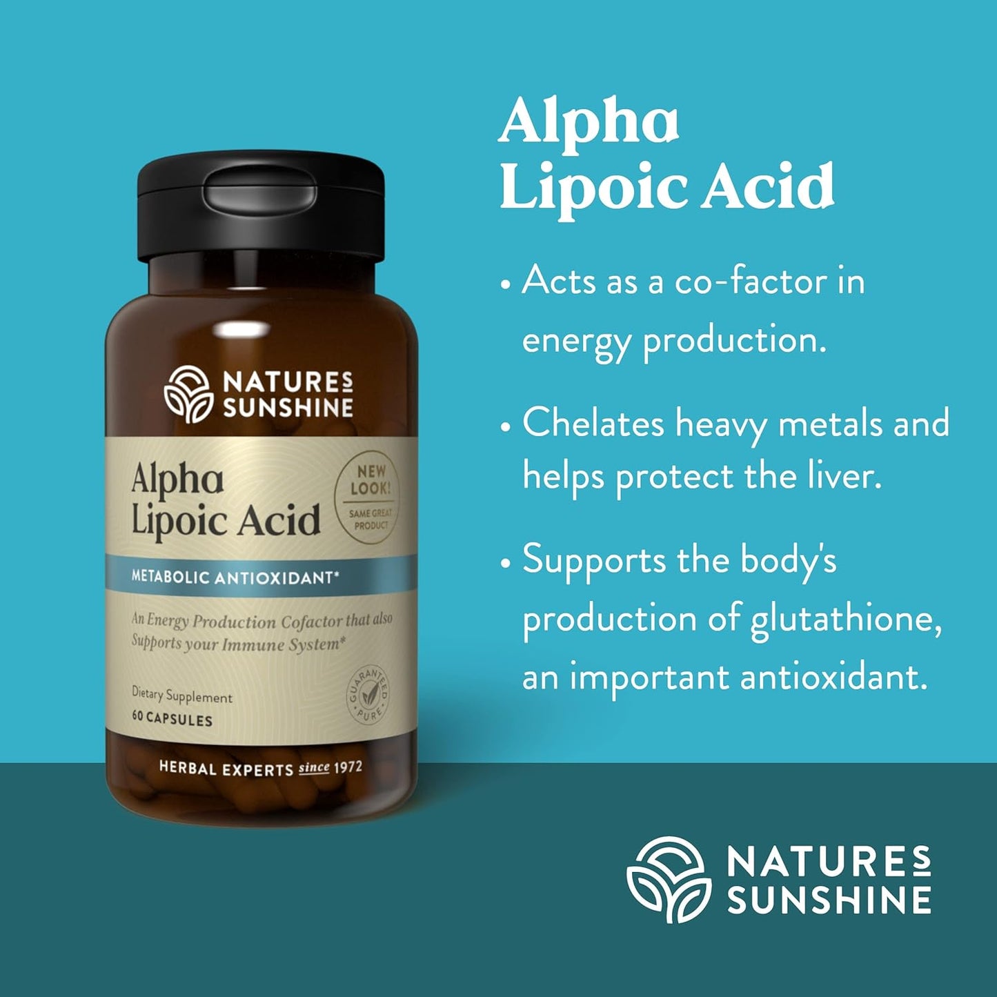 60 Kosher Alpha Lipoic Acid Capsules by Nature's Sunshine