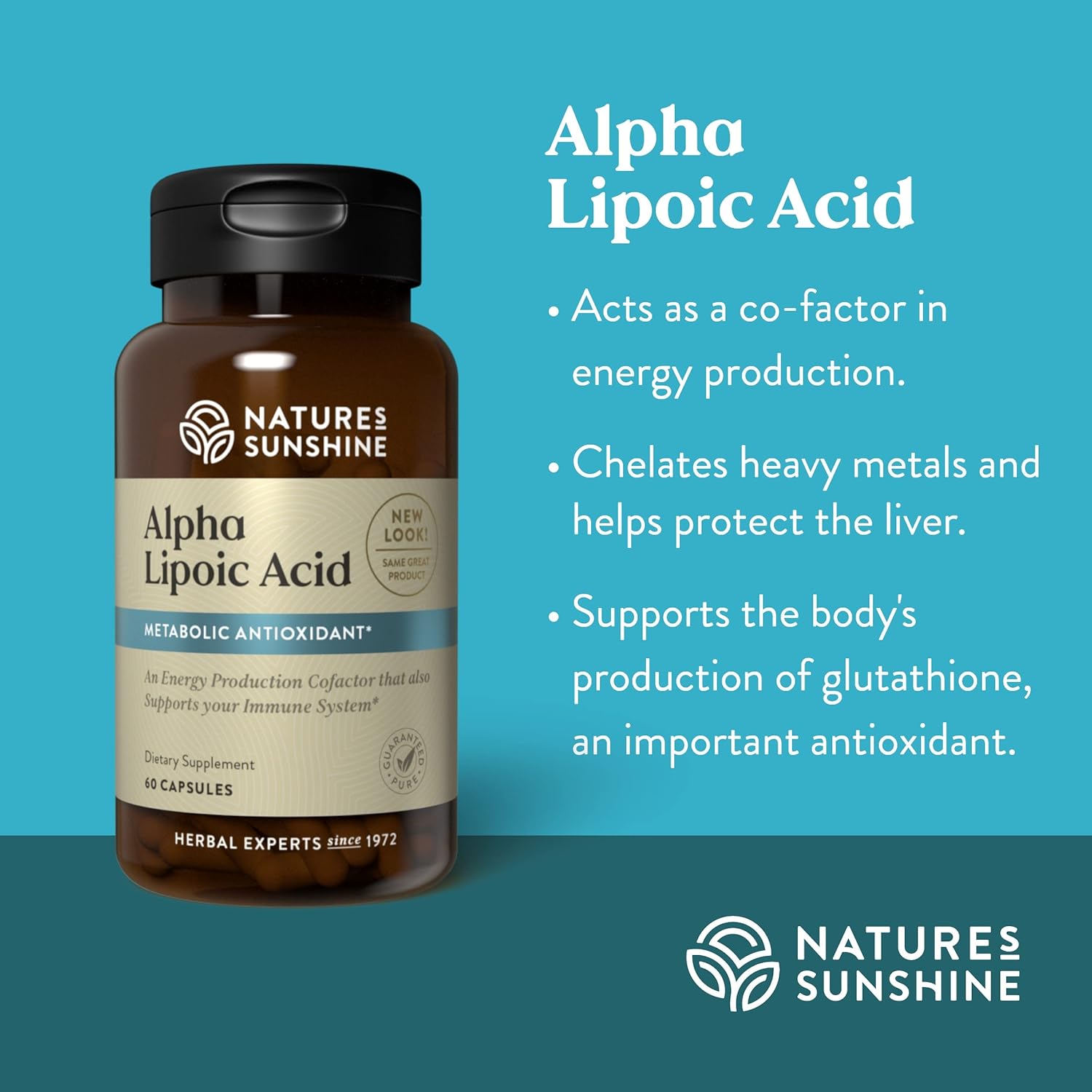 60 Kosher Alpha Lipoic Acid Capsules by Nature's Sunshine