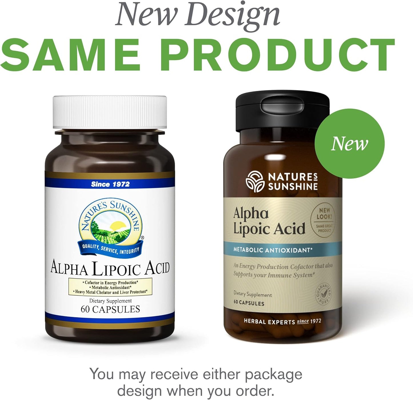 60 Kosher Alpha Lipoic Acid Capsules by Nature's Sunshine