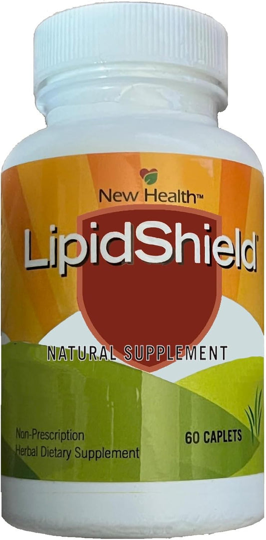 60 Lipidshield Natural Supplement Caplets for Cholesterol Support