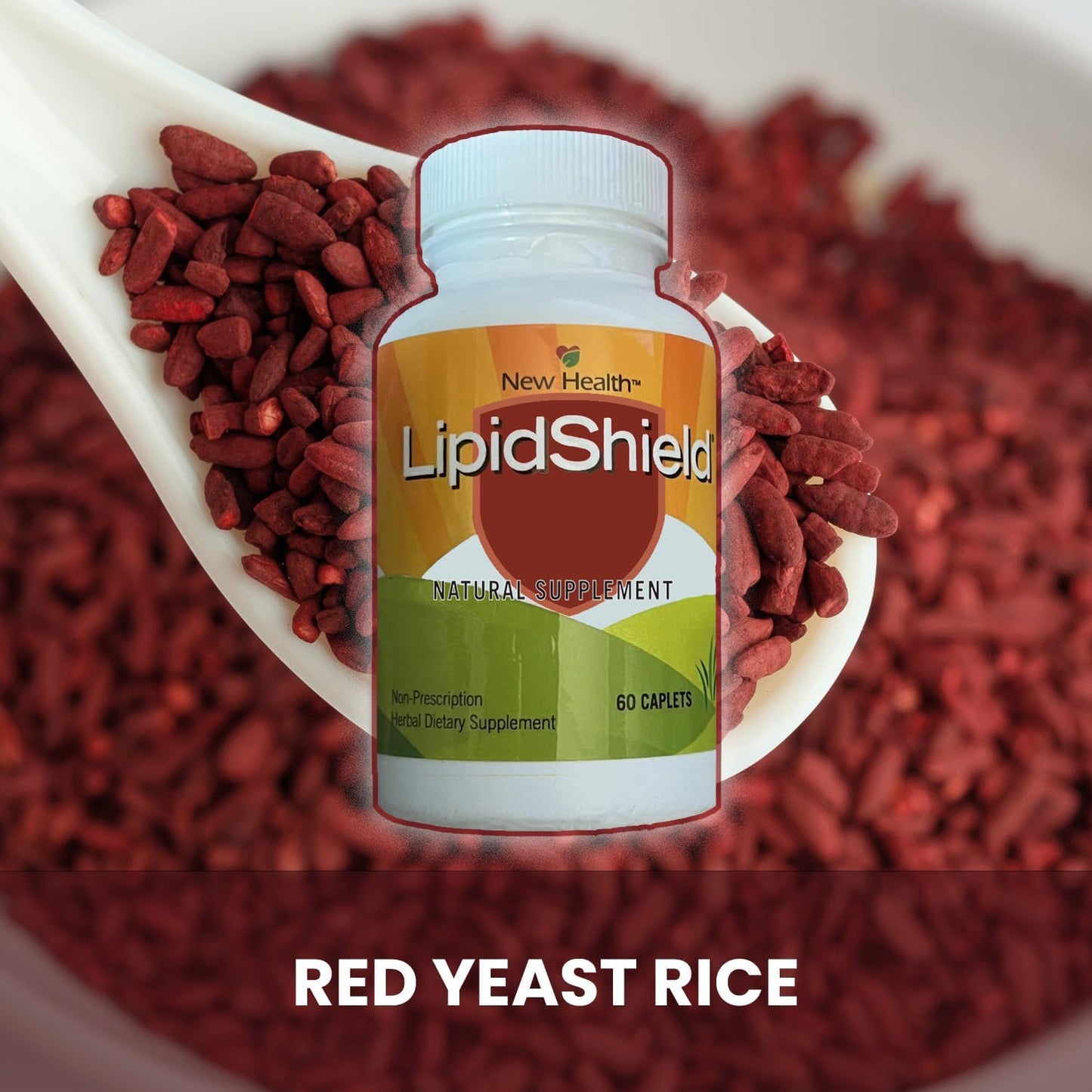 60 Lipidshield Natural Supplement Caplets for Cholesterol Support