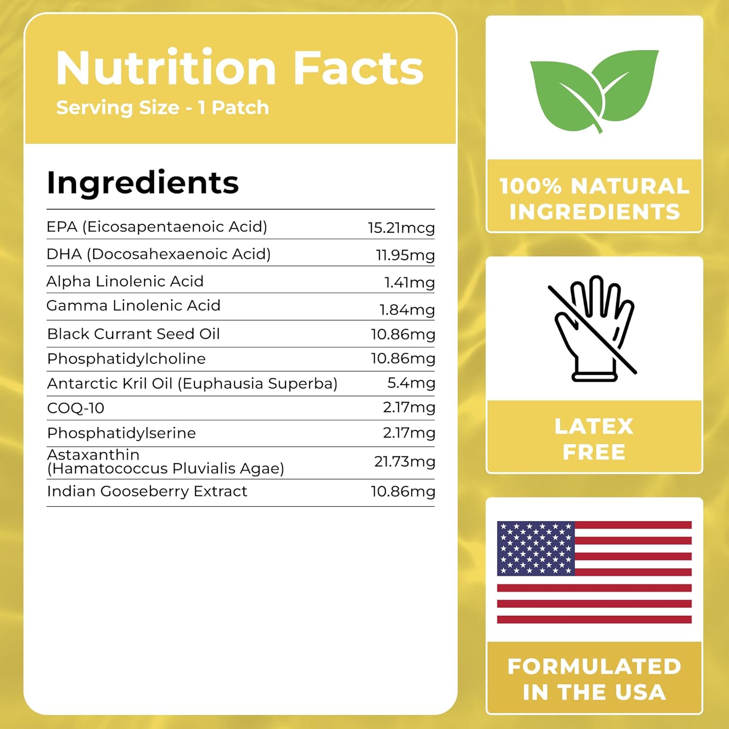 60-Pack VIORY Omega 3 Patches for Men and Women - Natural Energy, Focus, and Body Support Patch - Enhanced Formula for Vitality