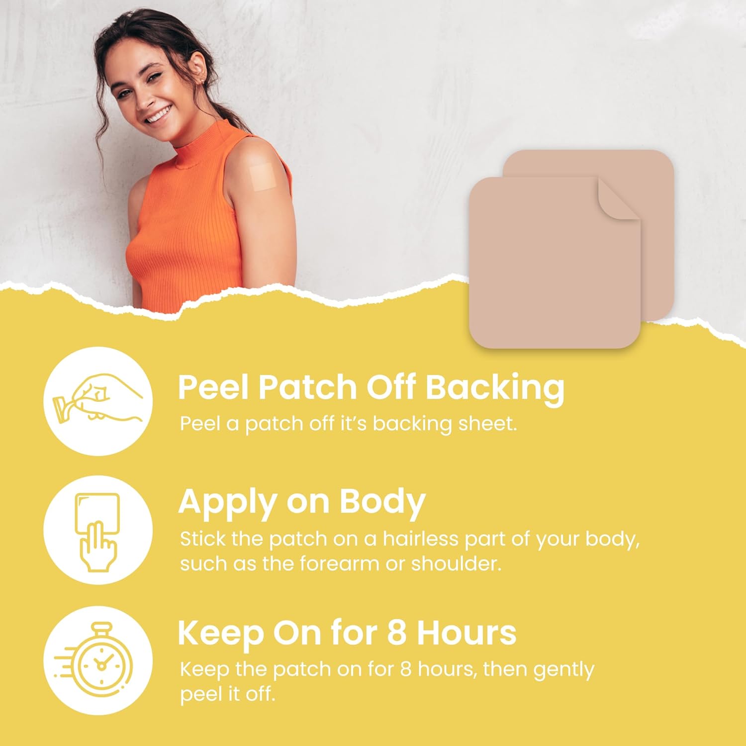 60-Pack VIORY Omega 3 Patches for Men and Women - Natural Energy, Focus, and Body Support Patch - Enhanced Formula for Vitality