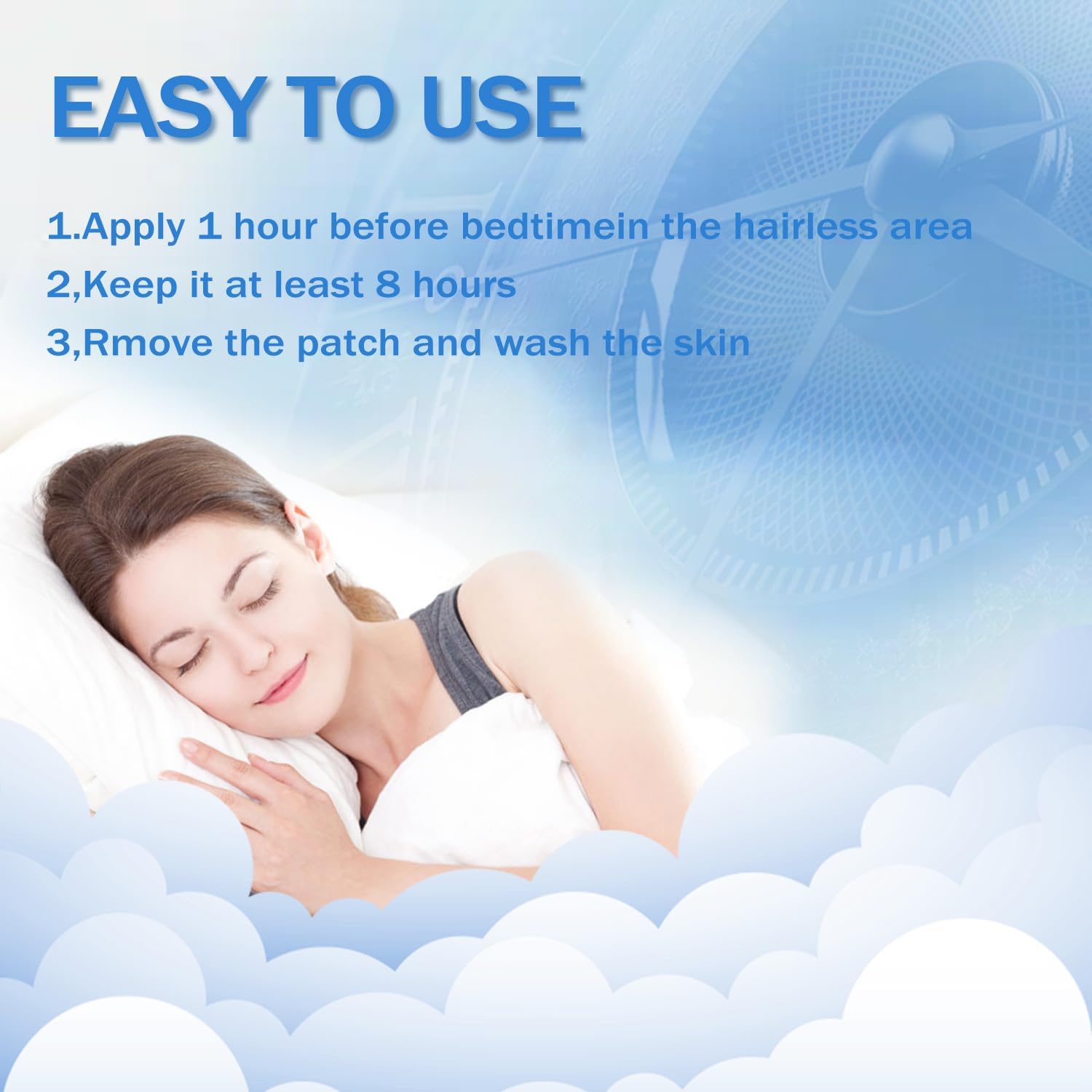 60 Pcs LKOIUEVA Extra Strength Sleep Patches for Men and Women - Natural Deep Sleep Aid with Fast-Acting and Long-Lasting Support