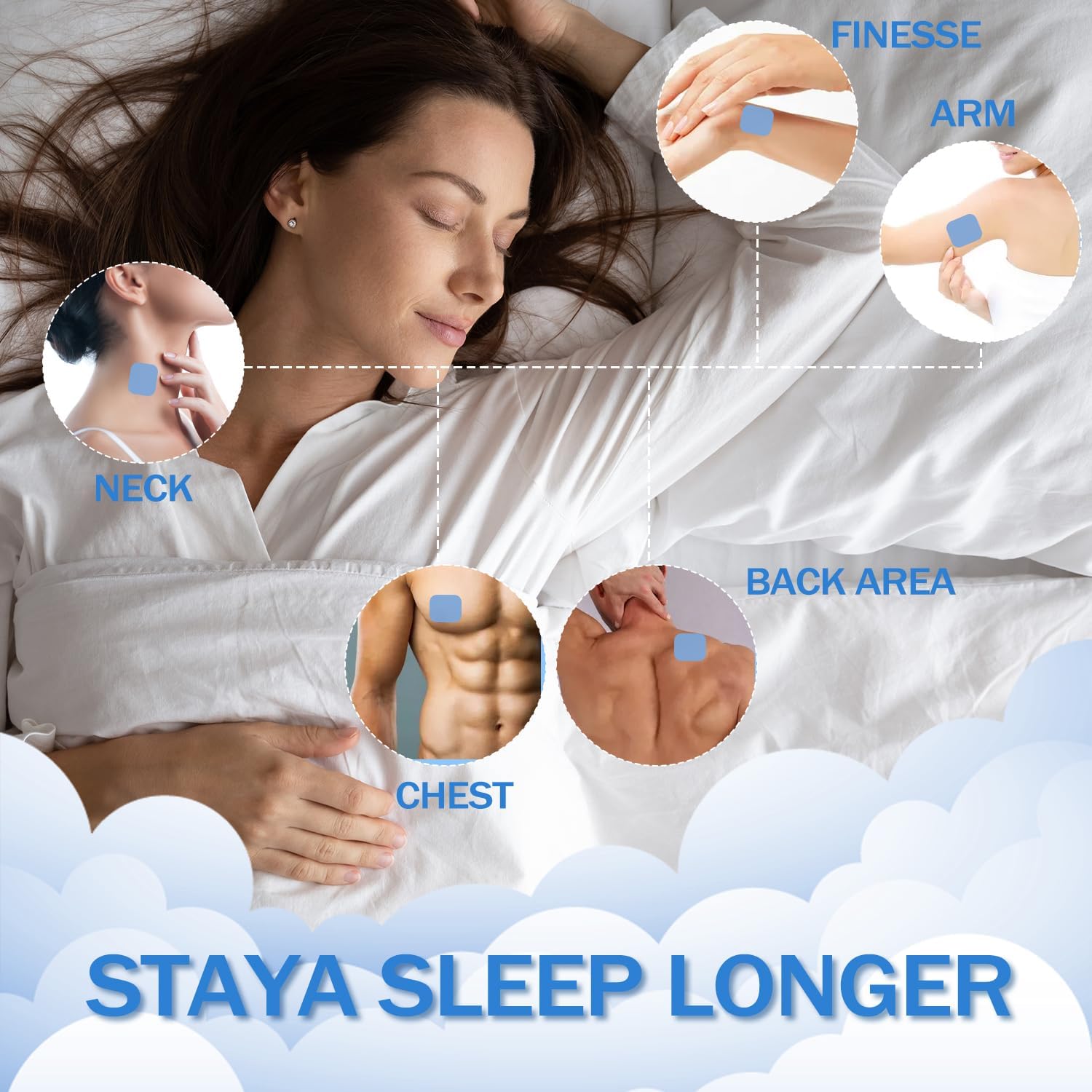 60 Pcs LKOIUEVA Extra Strength Sleep Patches for Men and Women - Natural Deep Sleep Aid with Fast-Acting and Long-Lasting Support