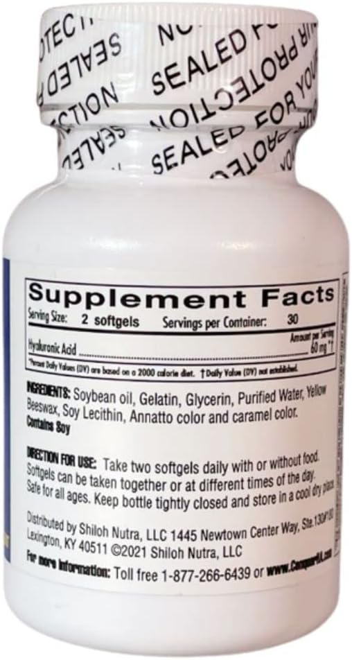 60 Softgel Caps of Conquer HA Original Form Hyaluronic Acid - Boost Joint Health and Skin Hydration