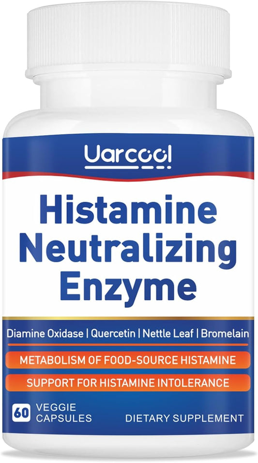 60 Softgels of Uarcool Histamine Diamine Oxidase Supplement for Digestive Health - Made in USA