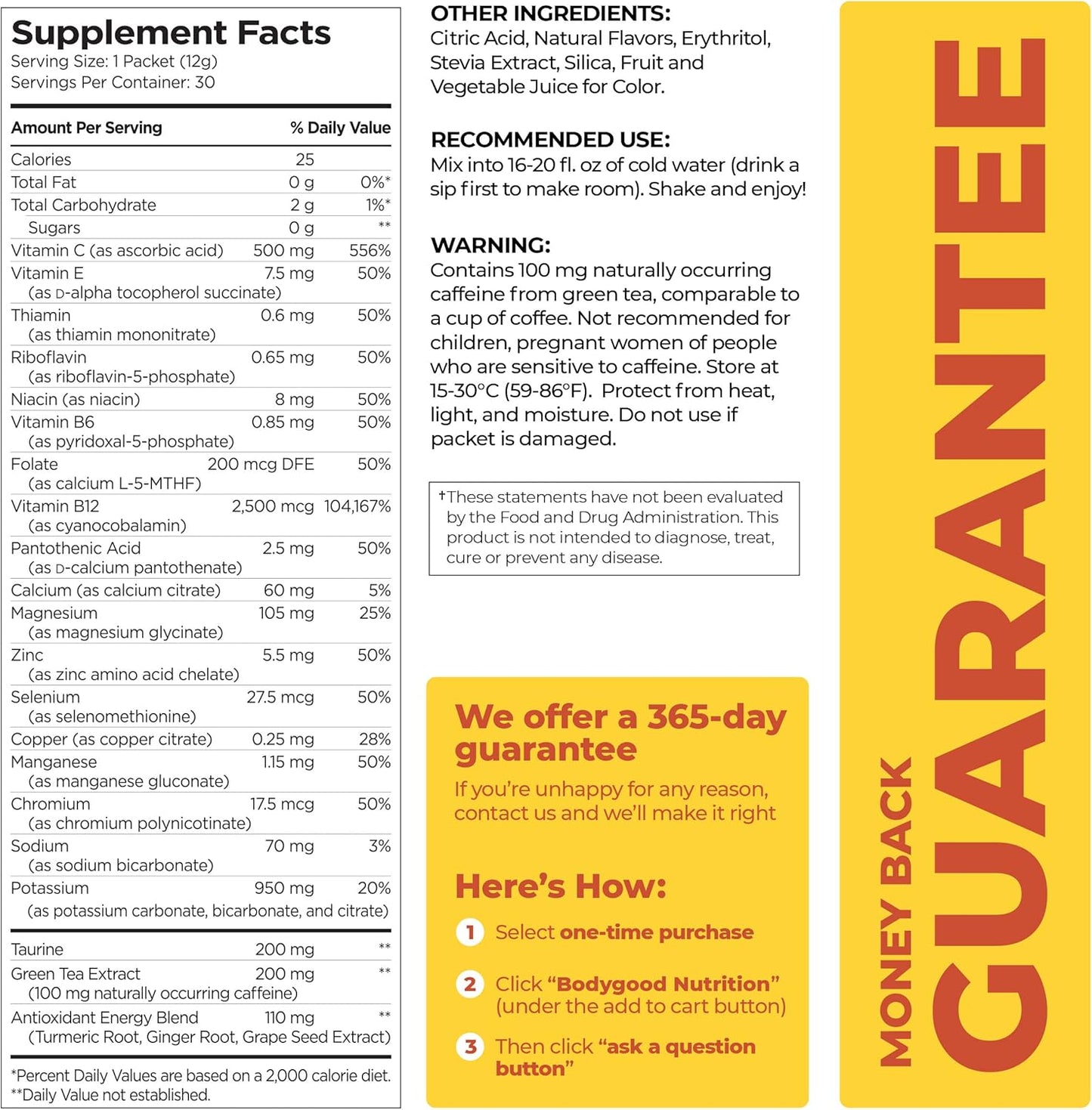 60 Stick Packs of Pureboost Clean Energy and Superfoods Bundle with B12, Vitamin C, and 7 Organic Supergreens. Fruity Combo Pack + Green Mojo for Ultimate Nutrition.