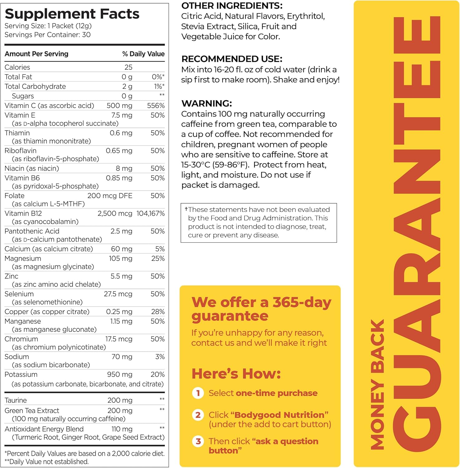 60 Stick Packs of Pureboost Clean Energy and Superfoods Bundle with B12, Vitamin C, and 7 Organic Supergreens. Fruity Combo Pack + Green Mojo for Ultimate Nutrition.