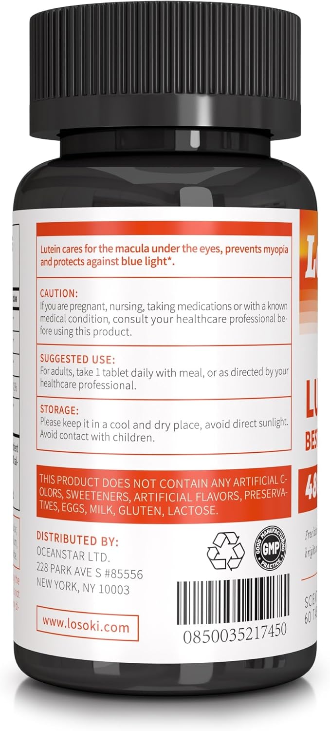 60 Tablets of Losoki Lutein for Eye Health and Protection