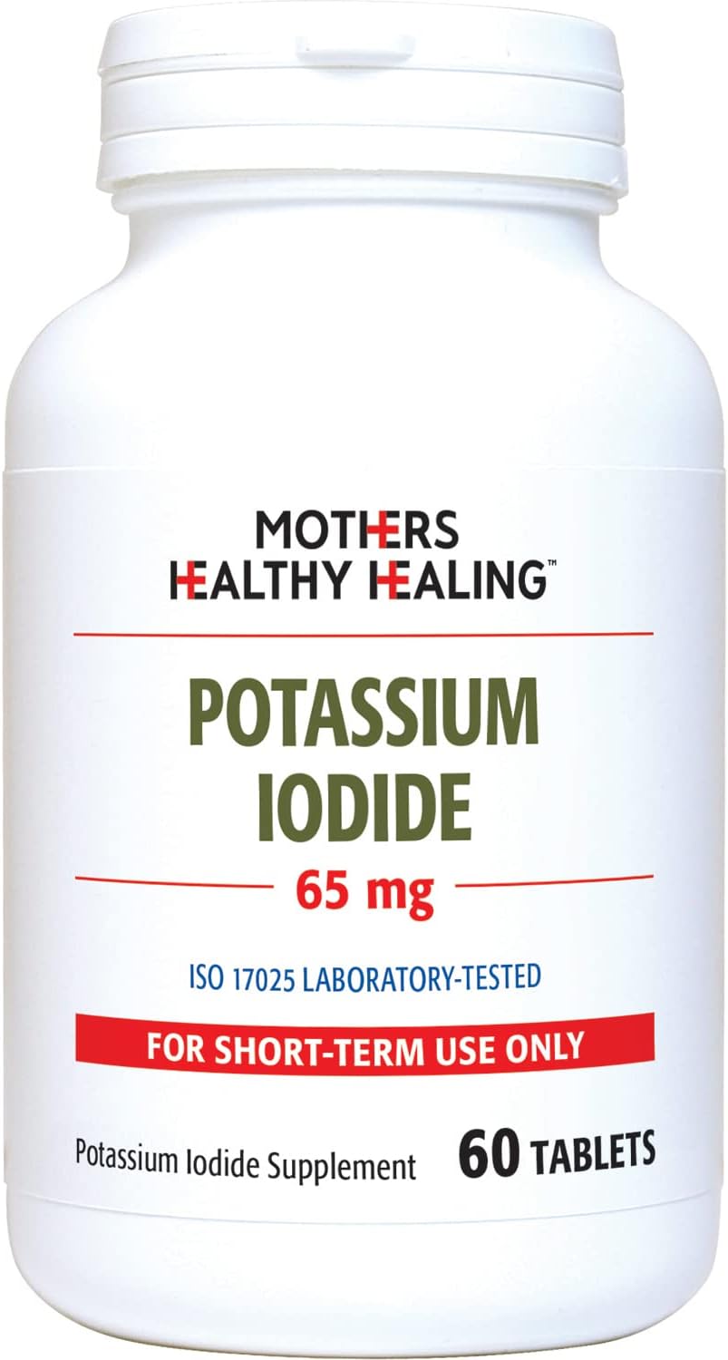 60 Tablets of Mothers Healthy Healing Potassium Iodide 65 mg KI Supplement for Iodine Support - YODO Naciente