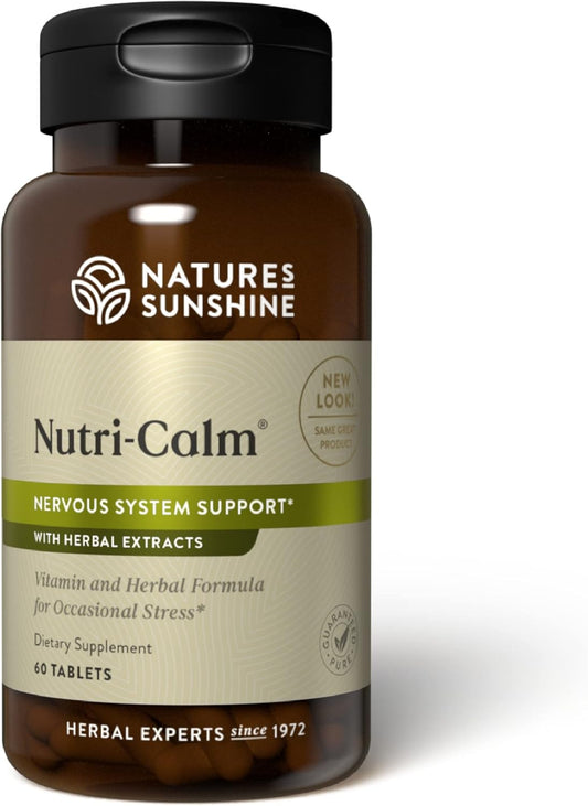60 Tablets of Nature's Sunshine Nutri-Calm - Natural Stress Relief Supplement