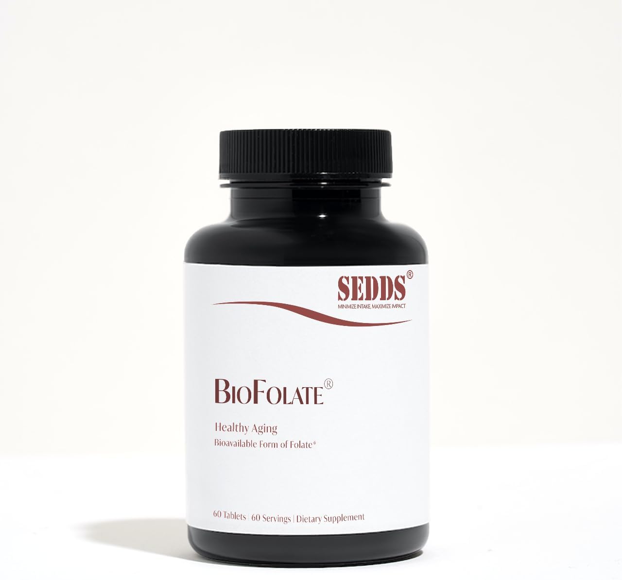 60 Tablets of SEDDS® BioFolate (L-Methylfolate) 15mg | Enhanced Absorption | Folic Acid Alternative | Non-GMO, Gluten Free | Made in USA