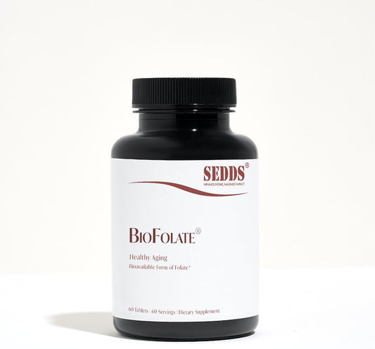 60 Tablets of SEDDS® BioFolate (L-Methylfolate) 15mg | Enhanced Absorption | Folic Acid Alternative | Non-GMO, Gluten Free | Made in USA